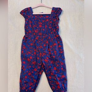 Janie and Jack red and blue romper